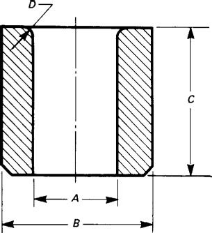 press fit bushing dimensions.
